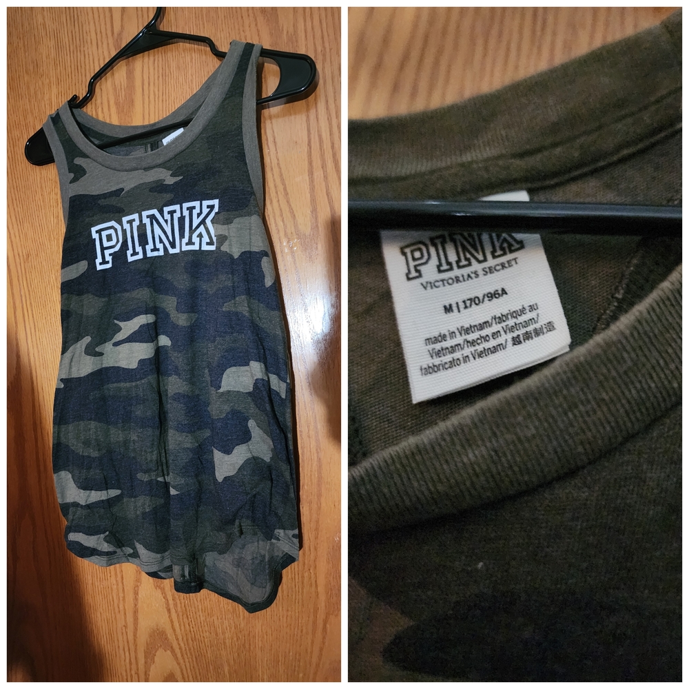 Victoria's Secret Green and Black Tank Top